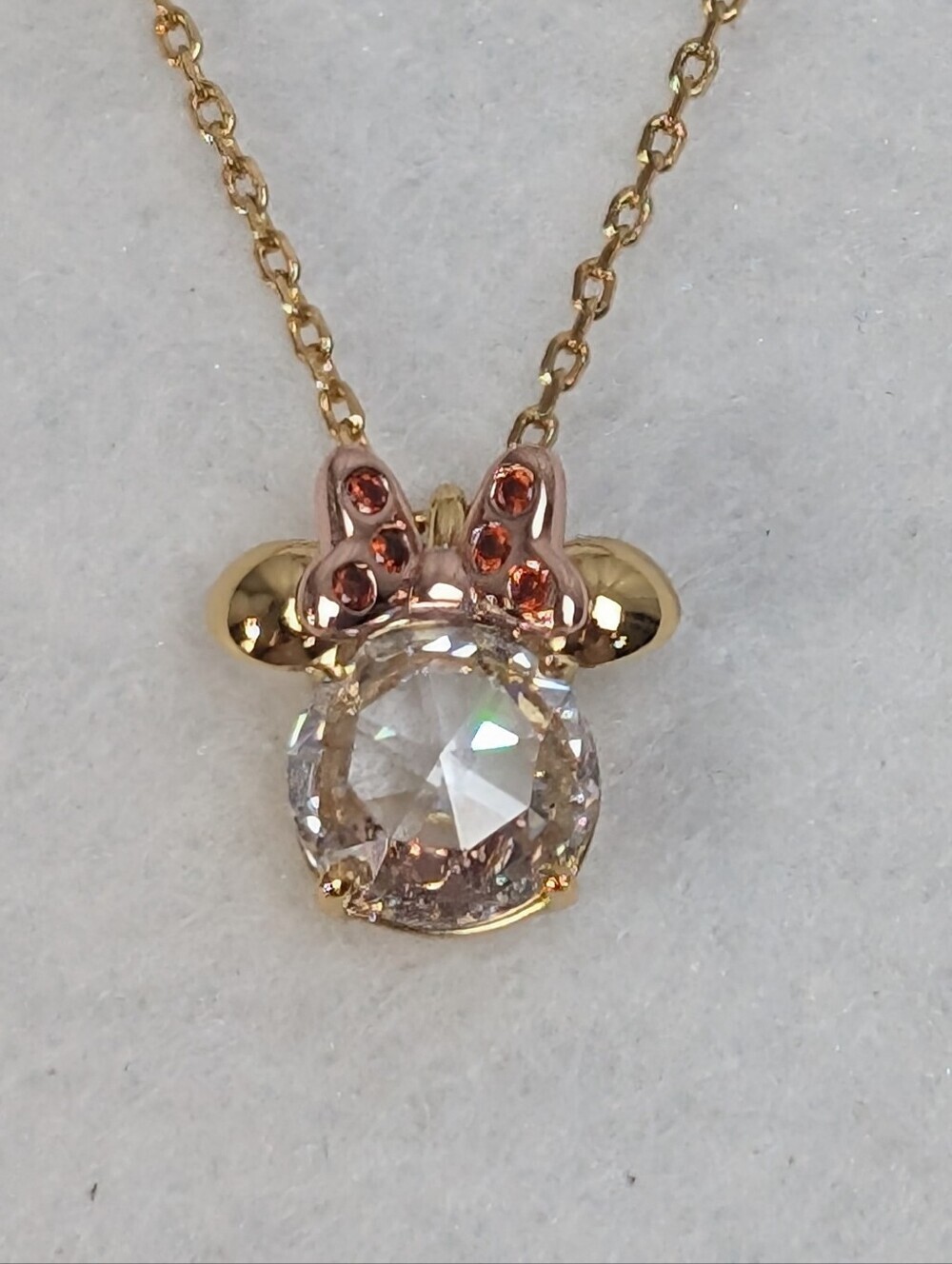 Kate Spade X Disney Minnie Mouse Pendant Necklace with Dust bag